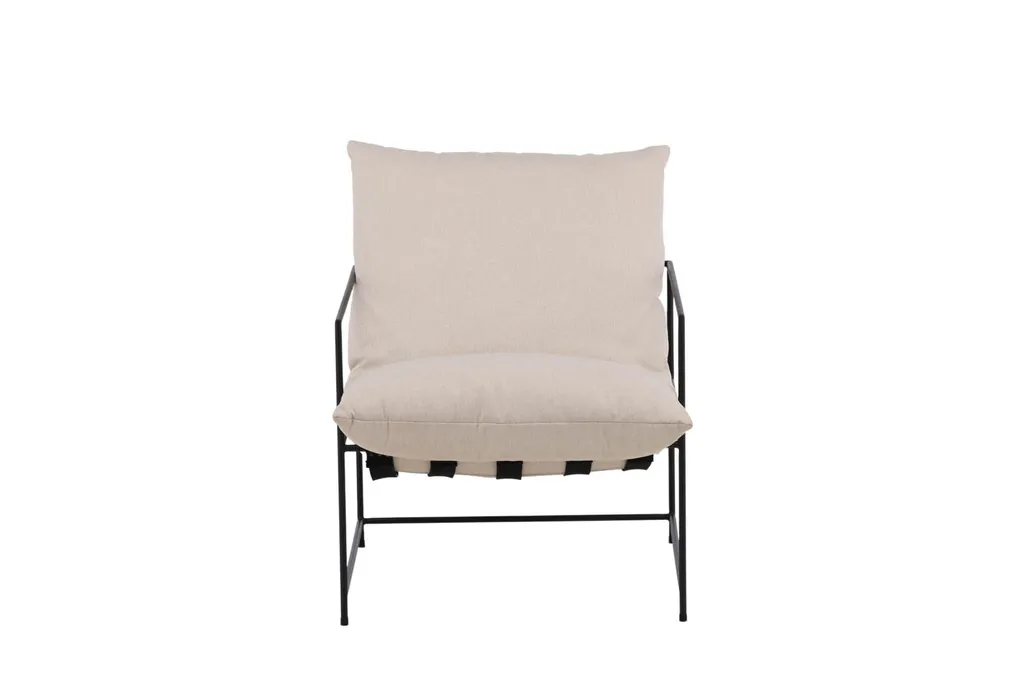 Fauteuil d'appoint blanc Sedalia pour coin lecture contemporain