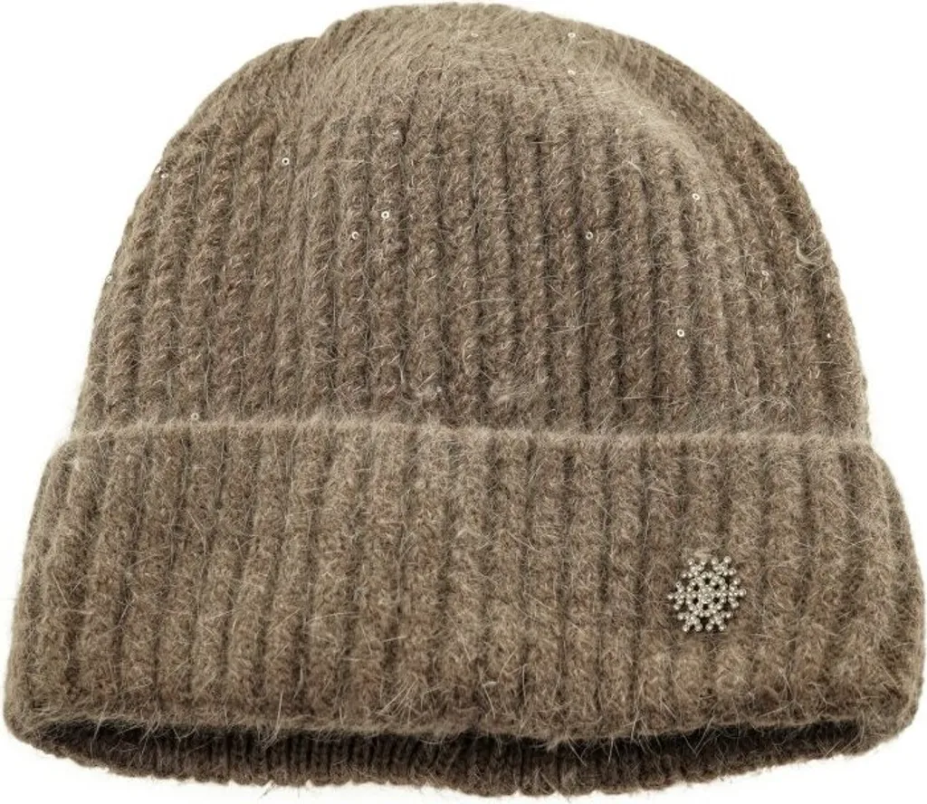 Elegante Cappello Marrone Fiocco di Neve - Accessorio Invernale Premium