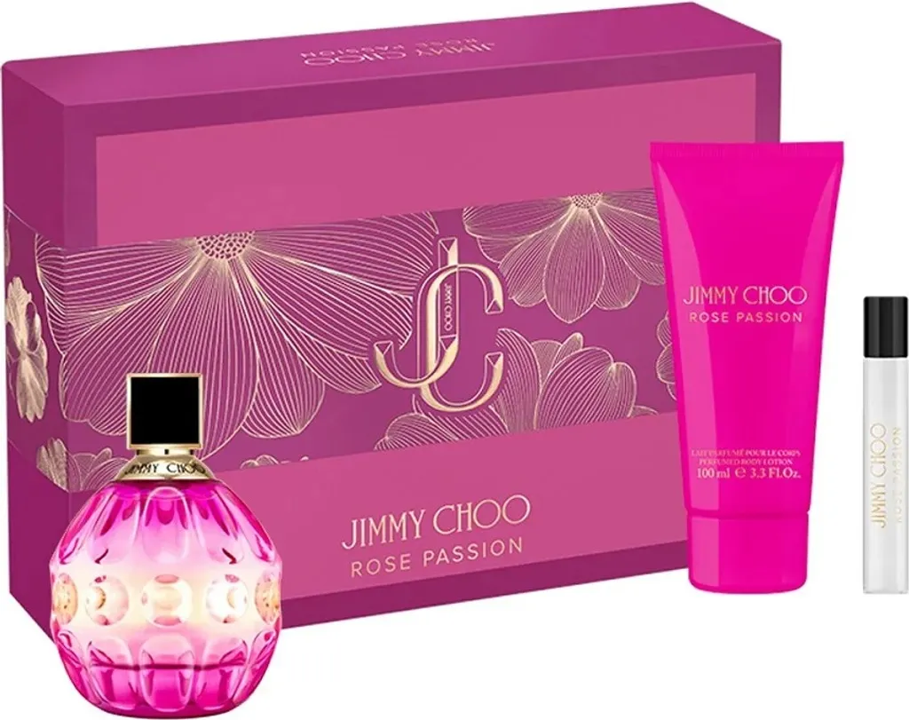 Parfum Rose Passion Jimmy Choo Coffret Cadeau Idéal Femme 100ml + Mini