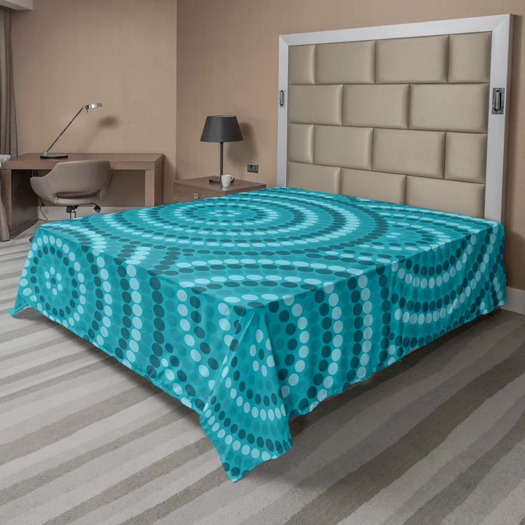 Drap de lit bleu sarcelle infroissable et ultra doux 244 x 205 cm