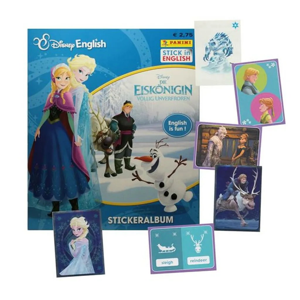 Apprendre l'Anglais avec Panini La Reine des Glaces Album et Jeu Complet