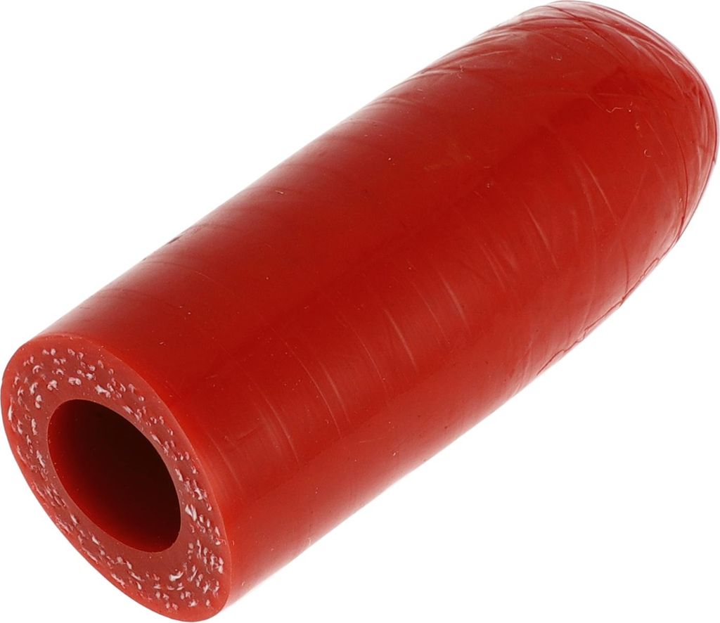1 Stück 40mm Länge 12mm/0,47" ID Rotes Auto Silikonschlauch Endkappe Silikon Verstärkte Blindkappe für Bypass-Rohr Universal