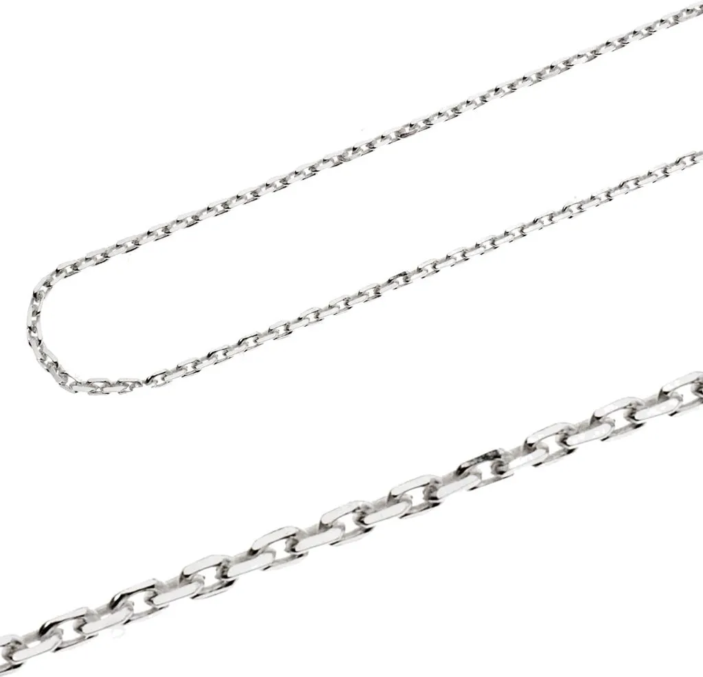 Chaîne d'ancre argent 925 anti-ternissement 45cm avec fermoir fiable