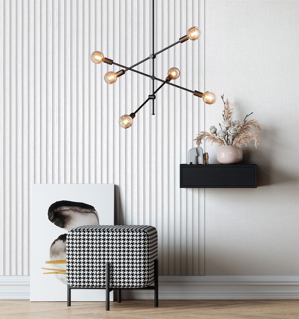 NEWROOM Tapete Weiß Vliestapete Holz - Holztapete Skandi Produktbild 