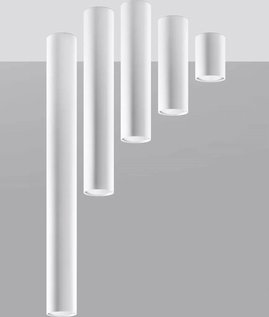 Lampada a soffitto LAGOS 40 bianco 1xGU10 10W acciaio 40x6x6cm Sollux Lighting - 15