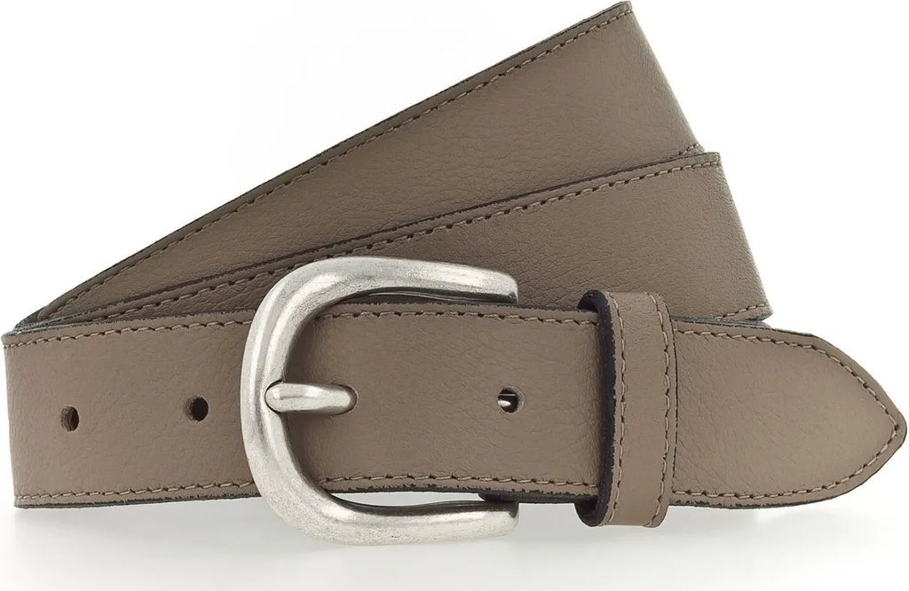 Vanzetti Cintura Pelle 30mm W95 Taupe Grigio Talpa | Made in Germany