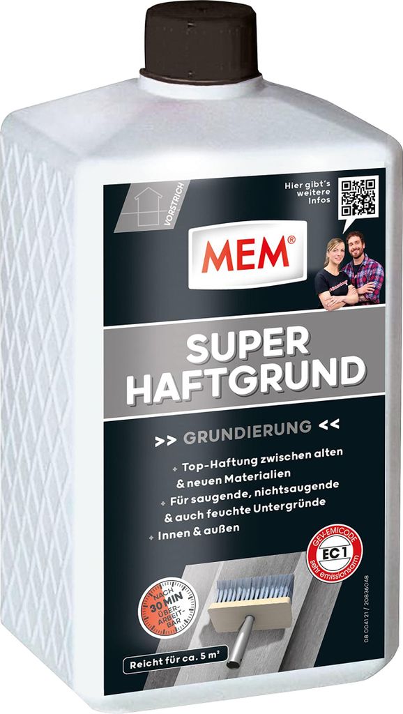 MEM Super Haftgrund Milchig-Weiß – 1 l – Grundierung Produktbild 