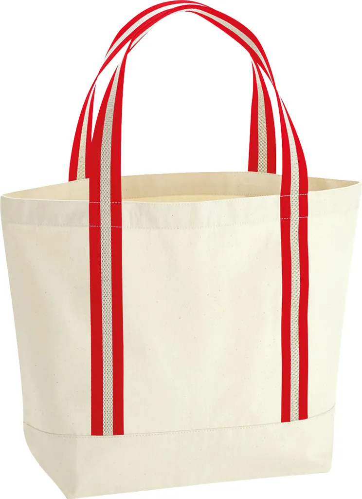 Tote Bag Organica Westford Mill EarthAware RW8554 Rosso-Naturale