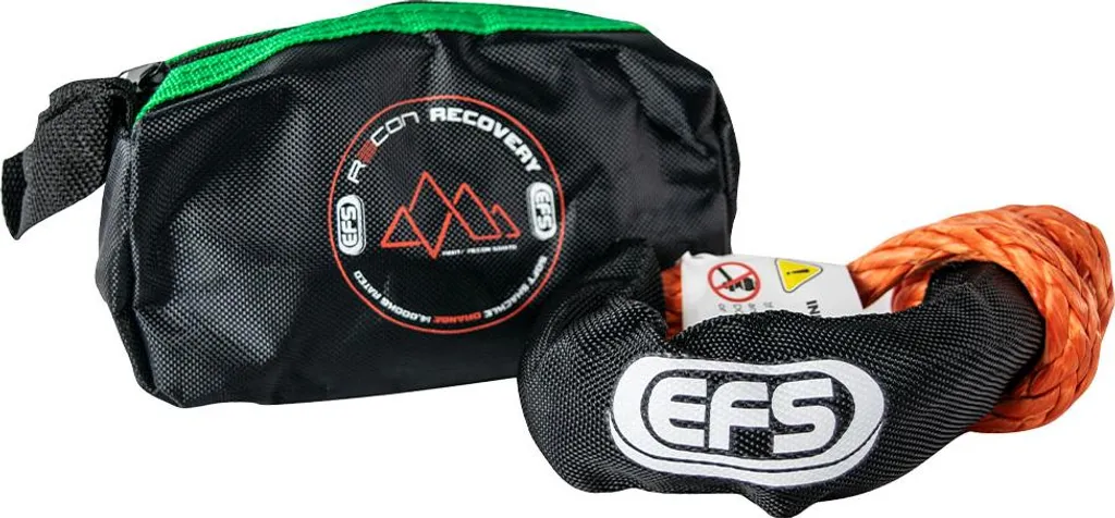 Manille souple 14T EFS orange pour déplantage 4x4 et secours off-road