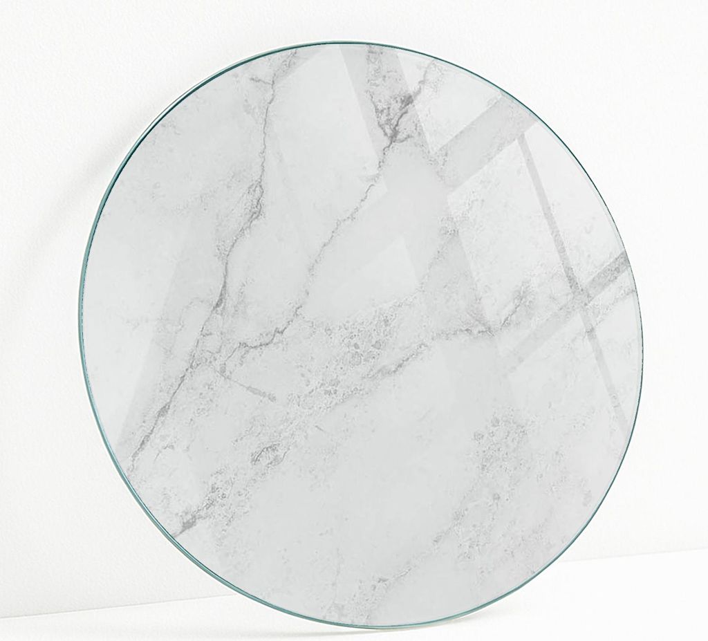 Bedruckte Glas Tischplatte Fi 100 cm – Glasplatte mit Motiv Produktbild 