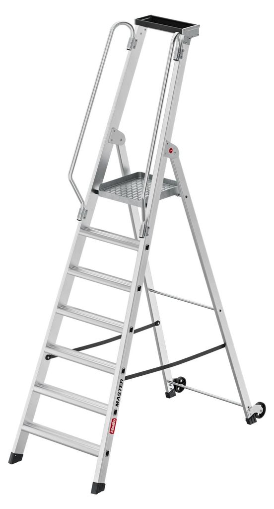 Hailo Aluminium-Plattformleiter Master P80 7 Stufen Produktbild 