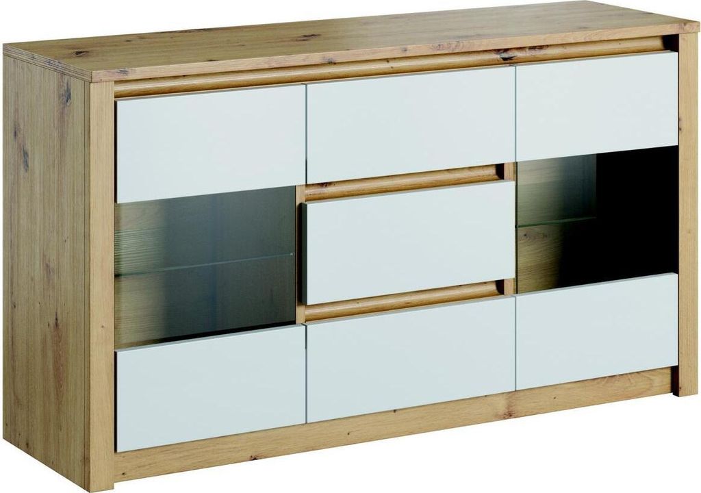Wohnzimmer Regal Holz Luxus Möbel Designer Sideboard Anrichte Board Schrank Neu