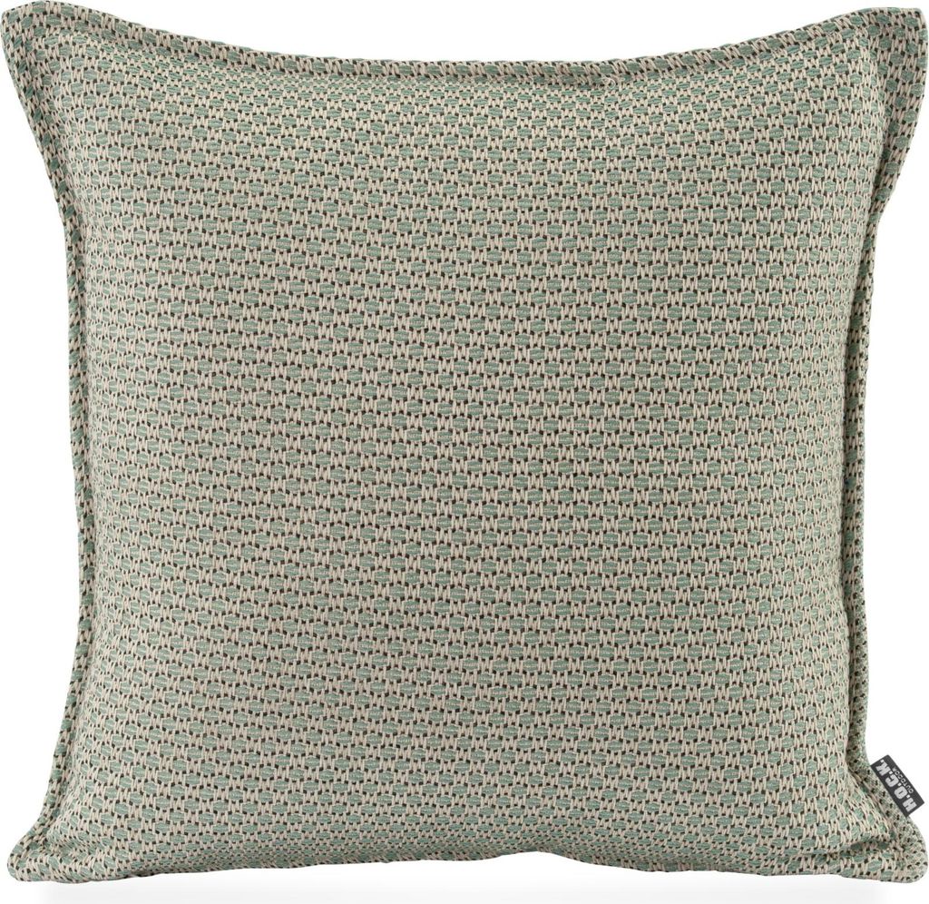 H.O.C.K. Linocea Outdoor Kissen 50x50cm salbei mint mit Biese col. 402477