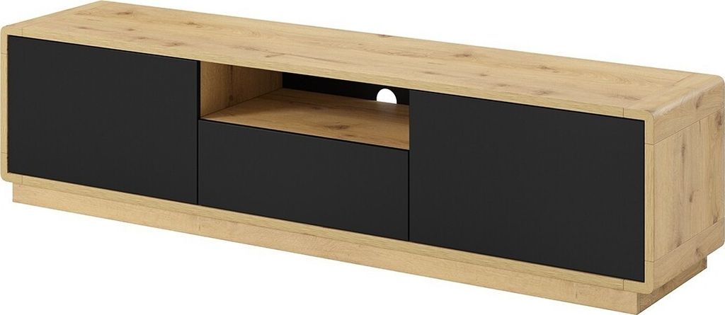 Meublorama HA-ASTON-24TWLH39*2C/52KG, Braun, Mitteldichte Faserplatte (MDF), 1 Schublade(n), 2 Regale, 2 Tür(en), 400 mm