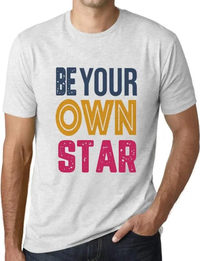 Herren Grafik T-Shirt Sei dein eigener Star – Be Your Own Star – Öko-Verantwortlich Vintage Jahrgang Kurzarm Lustige Druck Geburtstag Geschenk...