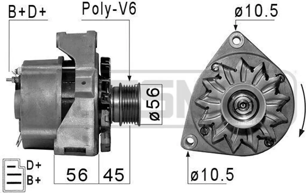 Alternateur ERA 210014A Haute Fiabilité OE 71540202 Mercedes Classe E