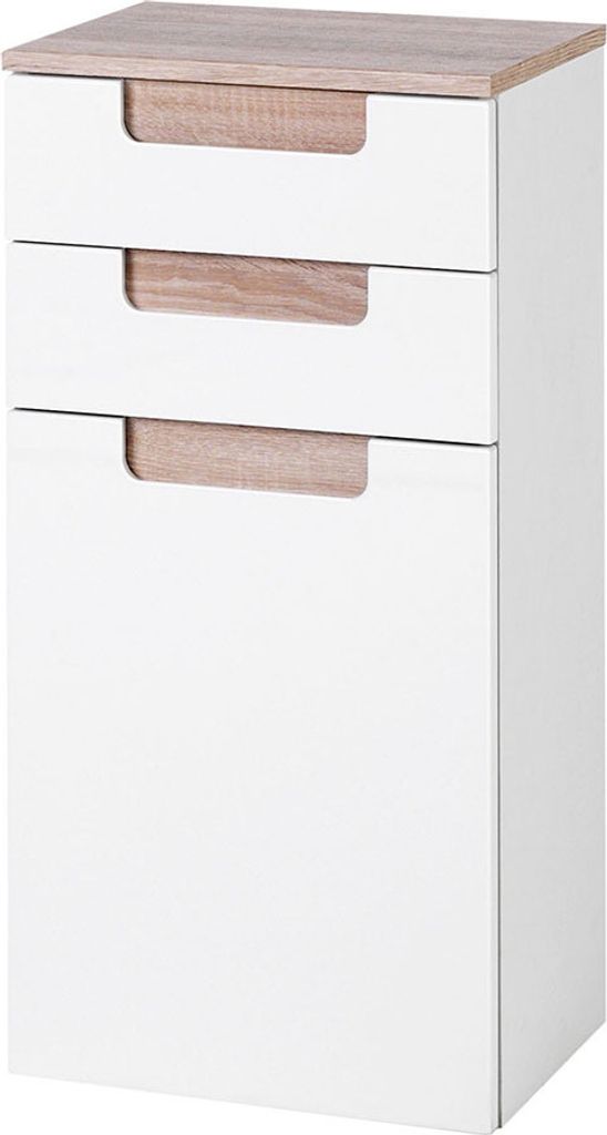Unterschrank Badezimmerunterschrank Kommode Hängekommode Badezimmer "Siena" (Sonoma/Eiche)