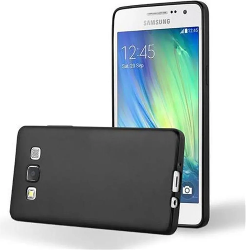 Cadorabo copertura protettiva per Samsung Galaxy A5 2015 caso in nero telefono cellulare custodia TPU silicone caso di copertura