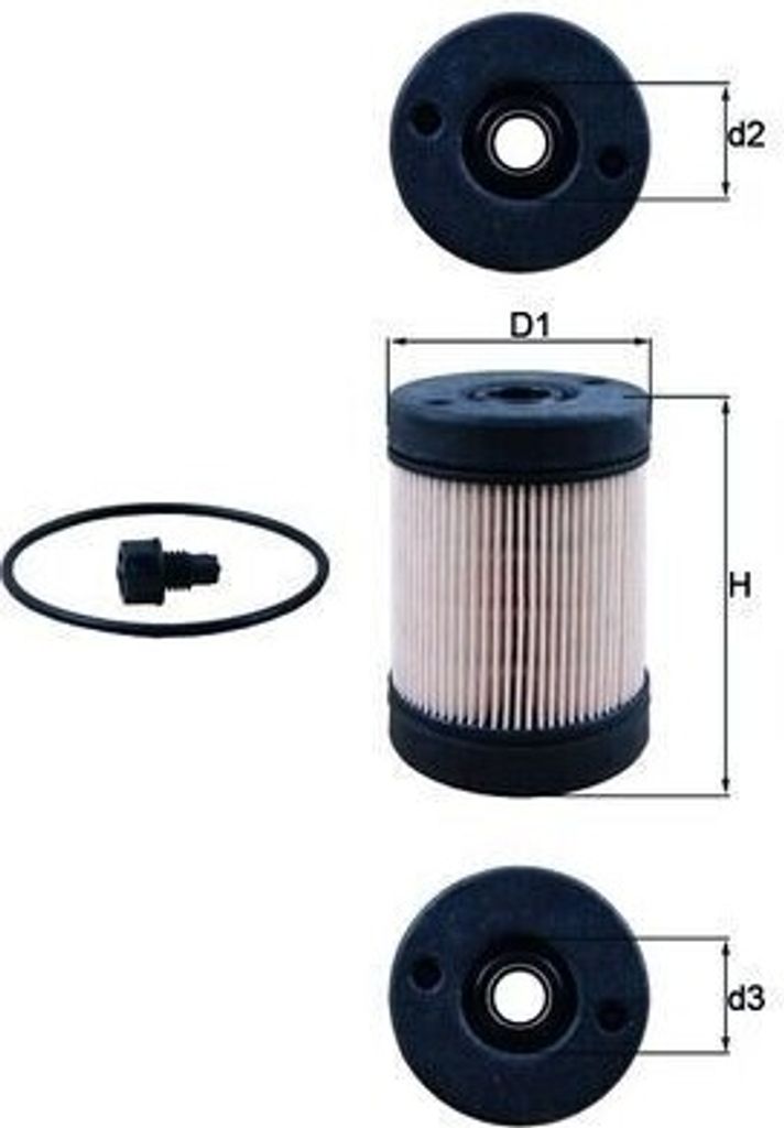 MAHLE Harnstofffilter UX 2D für VOLVO B12 66mm 98,0mm