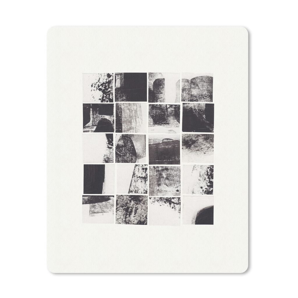 MuchoWow® Mauspad Mousepad Mosaik - Abstrakt - Schwarz - Produktbild 