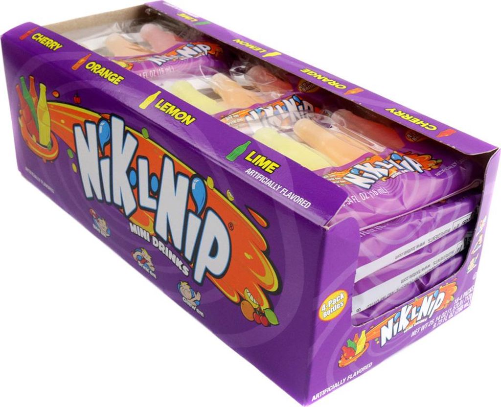 Nik-L-Nip Original Wax Candy Bottles 39g 18 x 16ml (4 Pack) Produktbild 