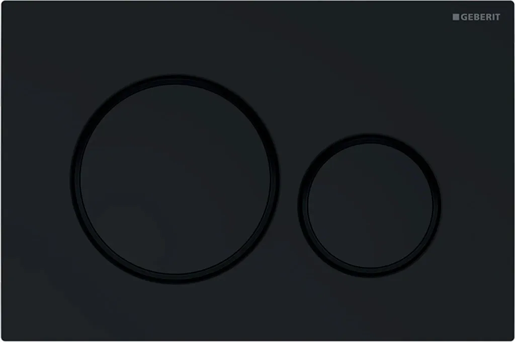 Placca Geberit Sigma20 Nera Rotonda: Design Moderno per il Tuo Bagno