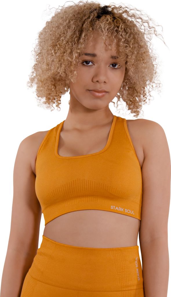 Damen Sport BH Medium Support -Reflect- von Stark Soul mit Cups & Racerback - Sundial – S