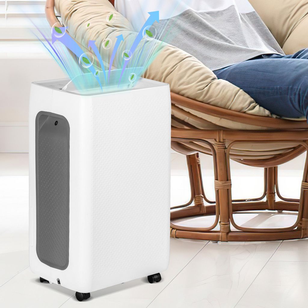 Hengda Luftentfeuchter 26L/Tag 4.5L Tank Tragbarer Lufttrockner gegen Feuchtigkeit Schmutz & Schimmel für Schlafzimmer Badezimmer Keller Schrank B...