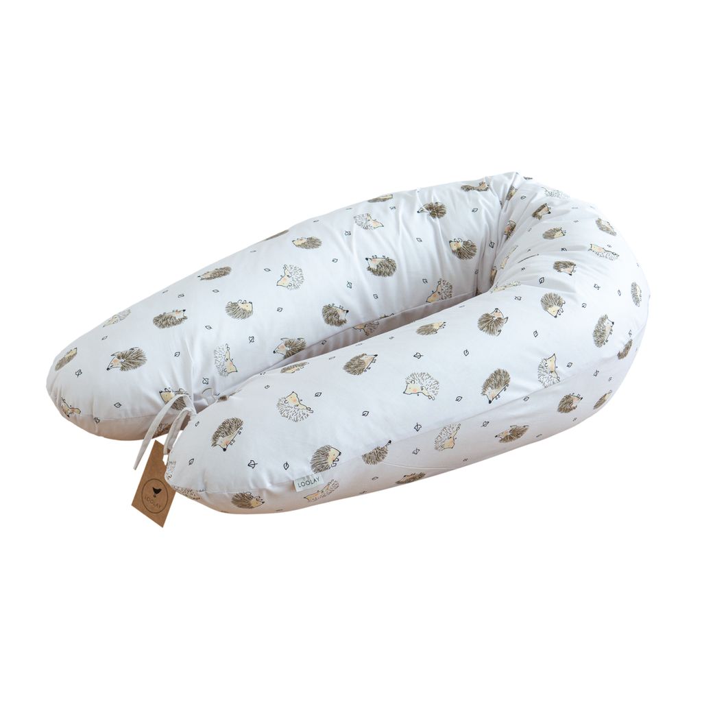 100%  Baumwolle Stillkissen IGEL 170 cm M/L Kissen Produktbild 