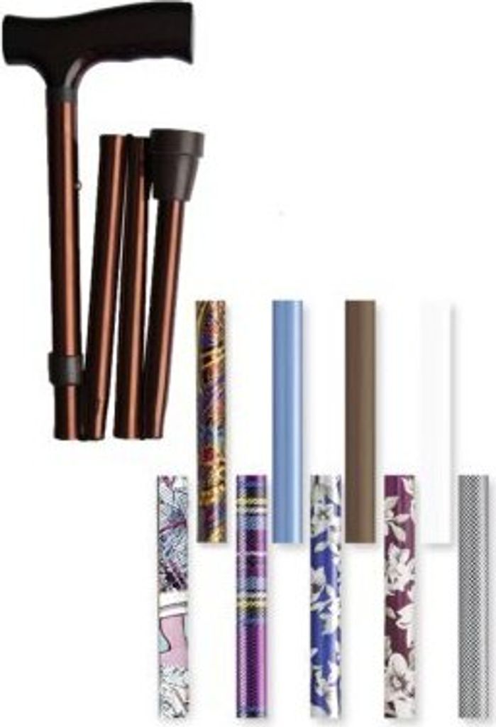 Faltstock höhenverstellbar 85-95cm>>>>Farbe: braun