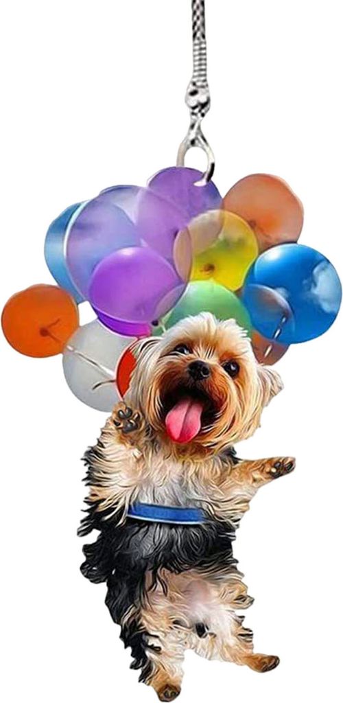 Auto-Anhänger, Ballon, Katze, Hund, hängendes Ornament mit Schlüsselband, einfach aufzuhängen, realistisch aussehendes, bezauberndes Tier-Ornam...