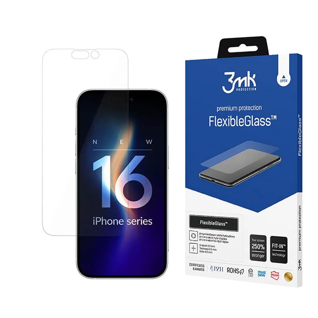 Vetro Flessibile iPhone 16 Plus 3Mk - Risparmia sulle Riparazioni - 4