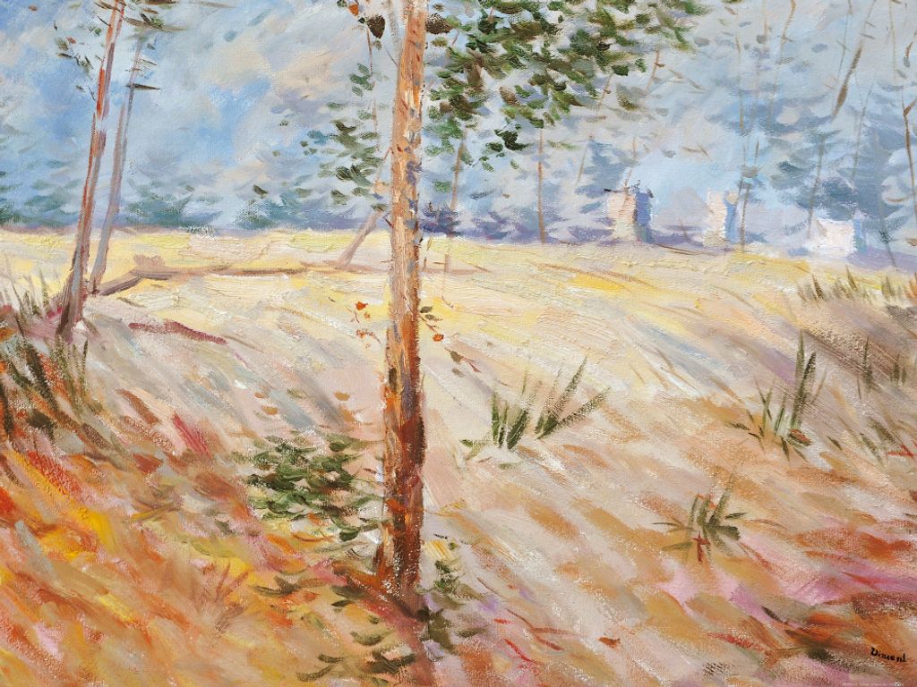 Vincent Van Gogh Kunstdruck Bild - Baumstämme Im Sonnenlicht, 1887 (60 x 80 cm)