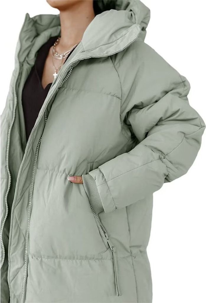 ASKSA Damen Wintermantel Lange Puffer Daunenjacke Produktbild 3