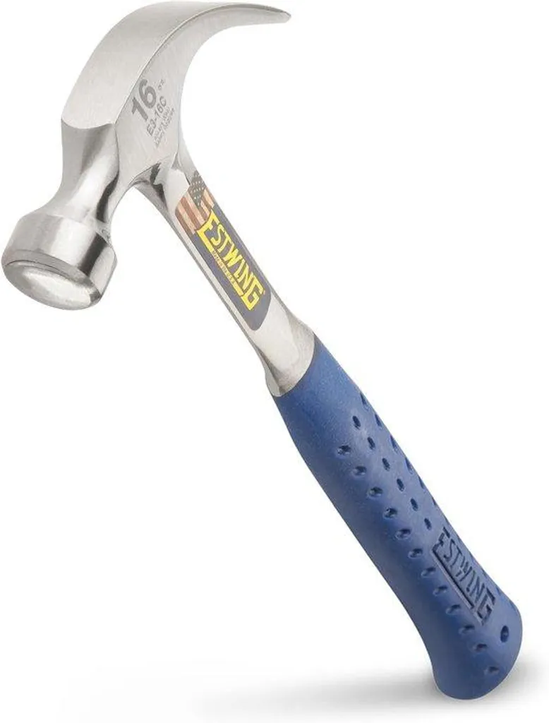 Marteau 16 oz idéal pour bricolage maison avec manche souple anti-fatigue