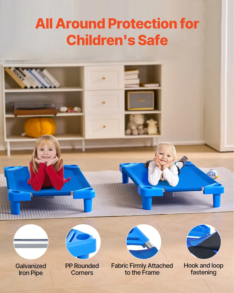 Lit de sieste empilable gain de place pour crèche, Solution pack de 6 - 3
