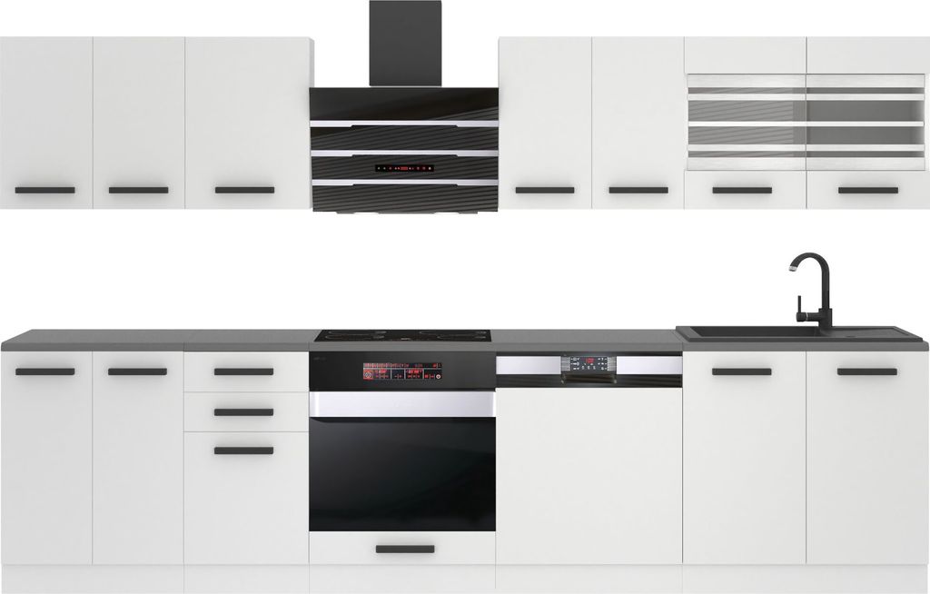 Belini Küchenzeile Küchenblock Lucy - Küchenmöbel 300 cm Produktbild 