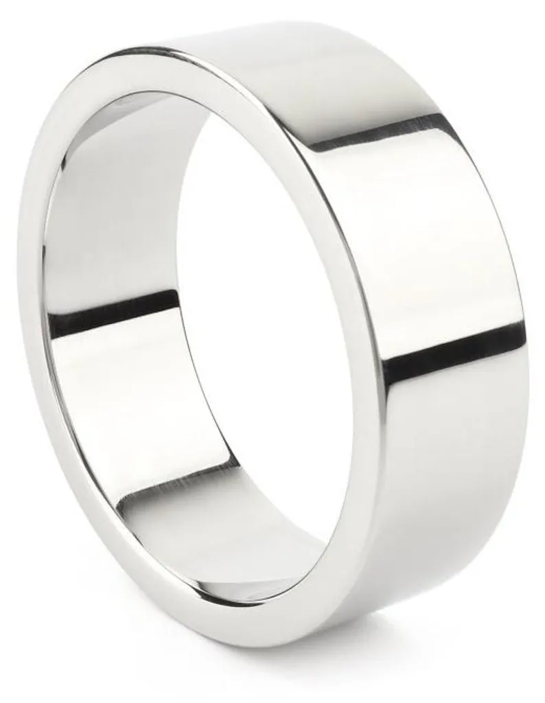 Anneau C méga large bande 55 mm en acier inoxydable pour homme robuste