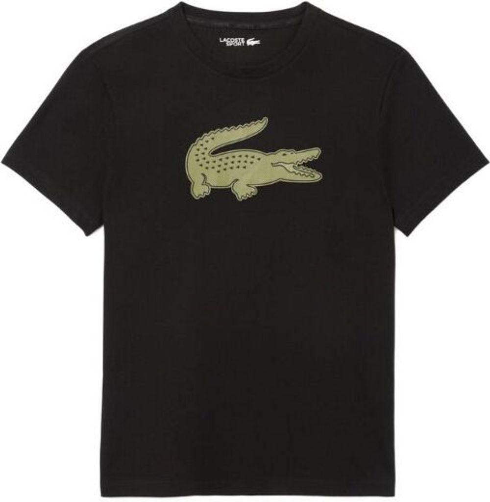 Lacoste T-Shirt Sport Rundhalsausschnitt Herren Schwarz