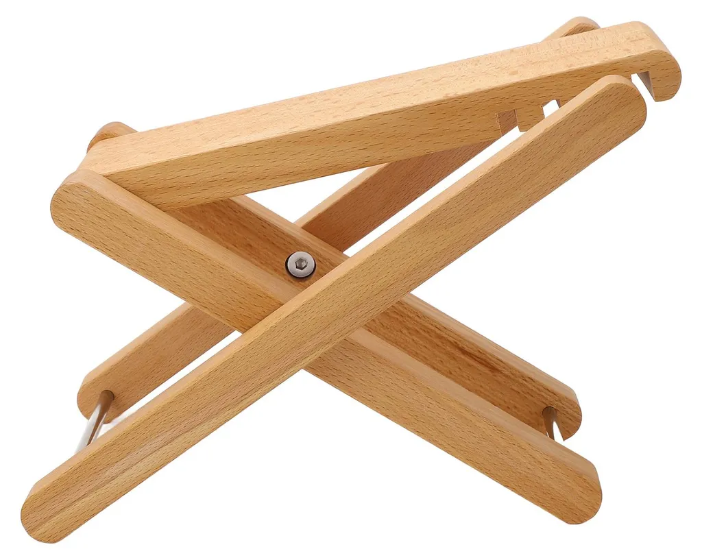 Support de pied pour guitare classique bois pliable hauteur ajustable - 7