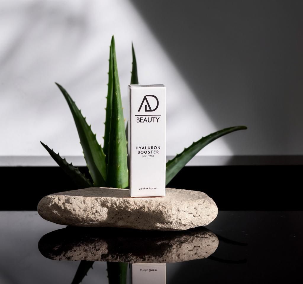 AD BEAUTY Hyaluron Booster Serum – vegan, hormonfrei, feuchtigkeitsspendend, Anti-Aging Gesichtspflege