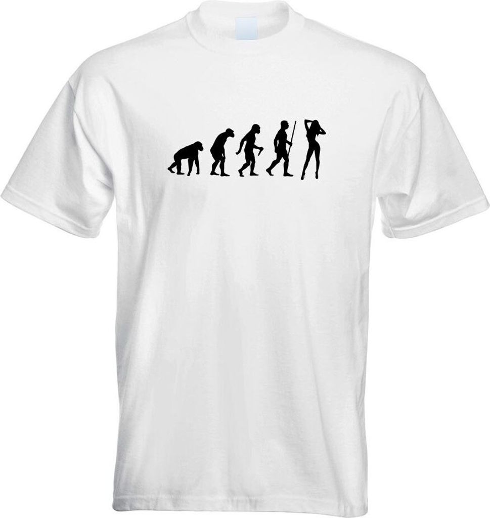 Kiwistar - T-Shirt - Weiss - y Girl Hot Body Evolution Motiv Bedruckt Funshirt Design Print - mit Motiv Bedruckt - Funshirt Design - Sport - Freize...