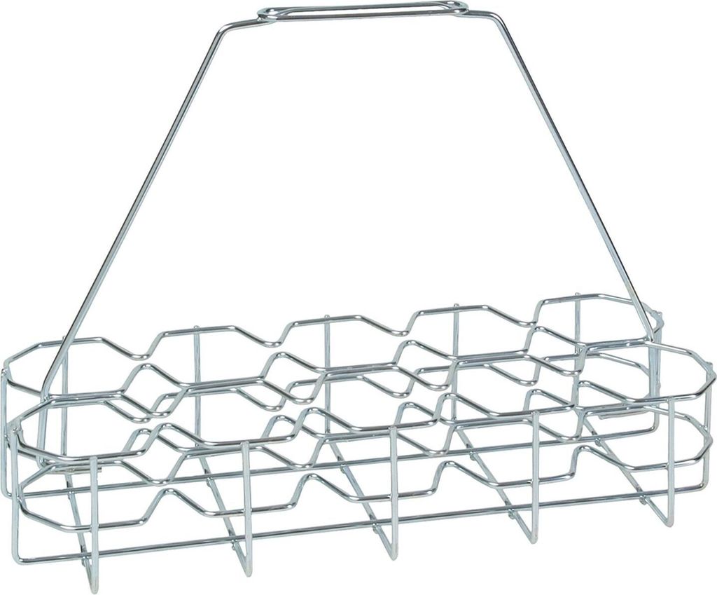 Glasträger für 10 Gläser | Getränke- & Geschirrkorb aus Metall (verzinkt)
