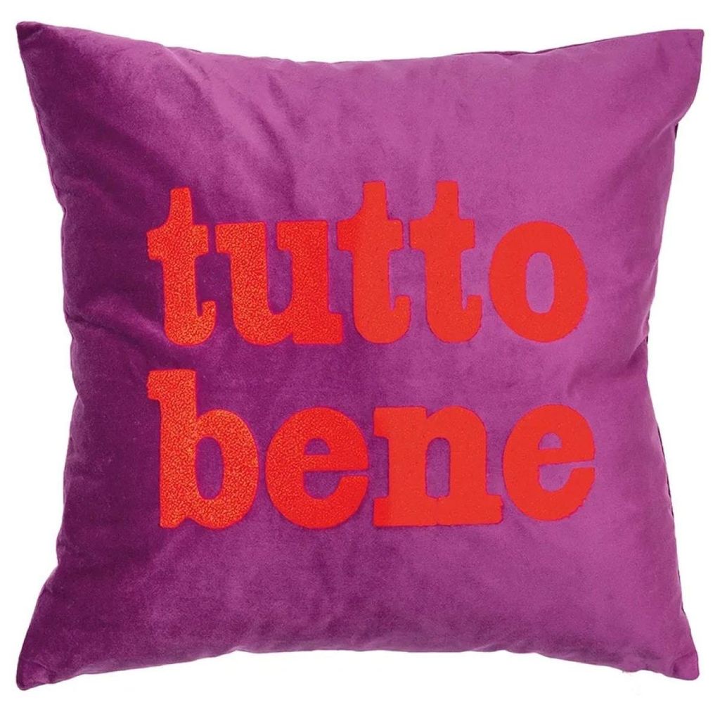 pad Kissenhülle Letters Tutto Bene Berry (45x45cm) Produktbild 
