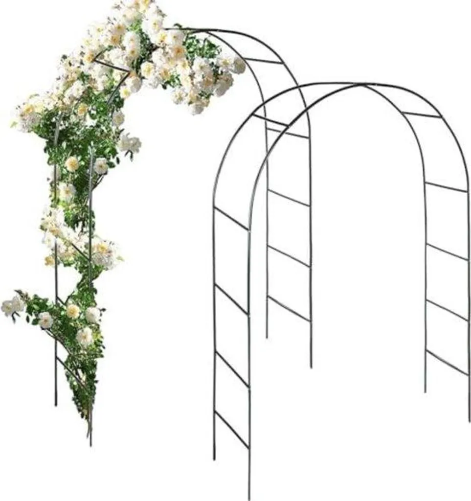 Arche de jardin décorative en fer forgé pour décoration de mariage