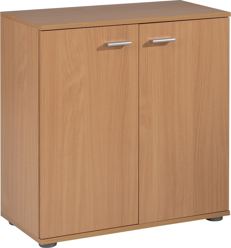 Kommode - Buche Nachbildung - B 71 cm - 2 Türen - 1 Einlegeboden