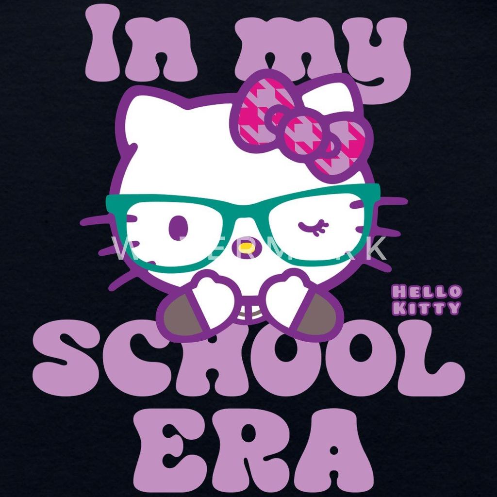 Spreadshirt Hello Kitty Schulkind In My School Era Cropped Frauen Organic Tank Top, XXL, Navy