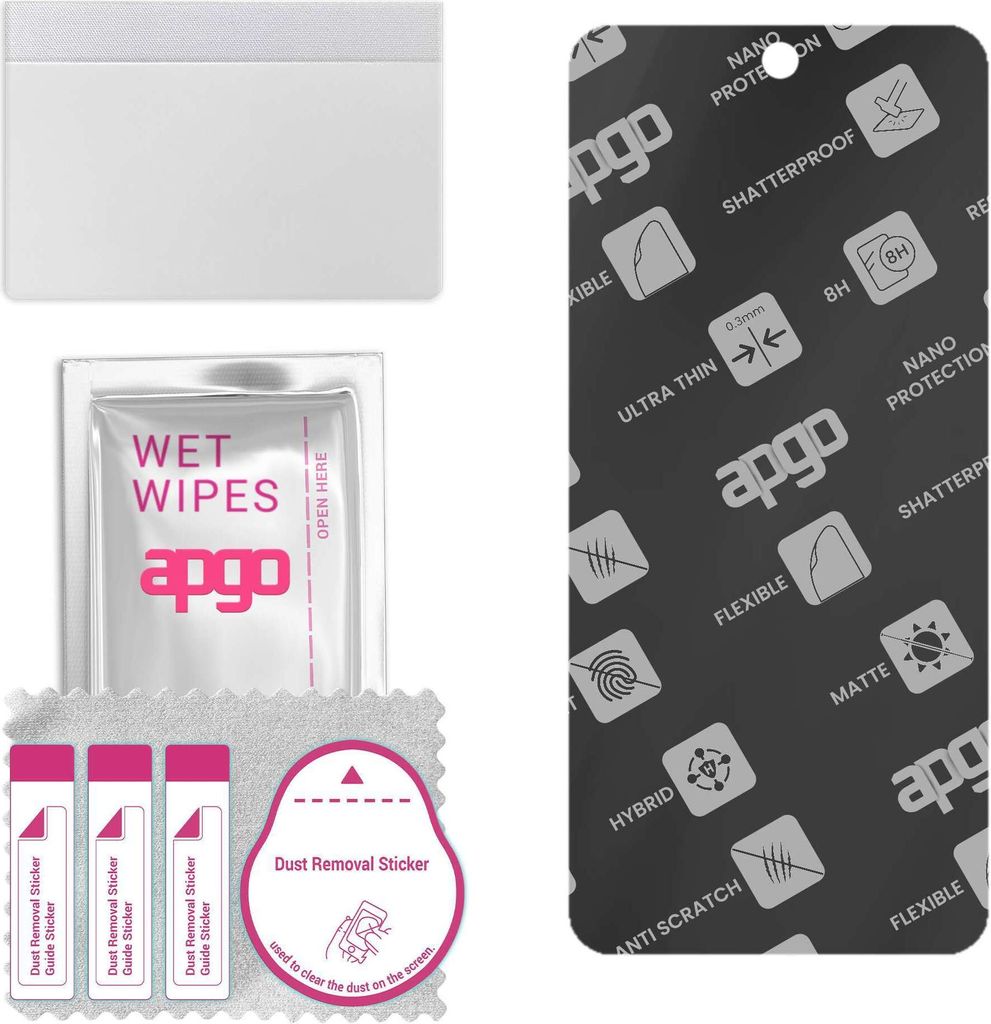 apgo Hybrid Schutzglas, Matt, kompatibel mit Redmi 10, Flexible Nano Glass, toller Ersatz für Hartglas, kratzfester Displayschutzglas, Displayschu...