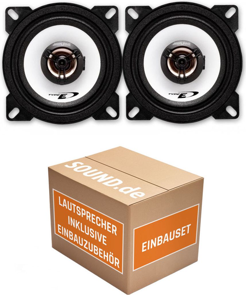 Lautsprecher - Alpine SXE-1025S - 10cm Koaxsystem für Renault Kangoo 1 - justSOUND