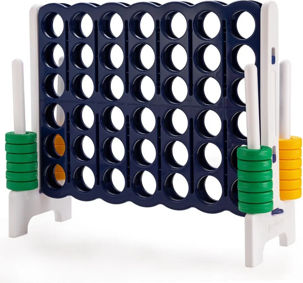 Puissance 4 géant de jardin jeu de société extérieur grand format bleu